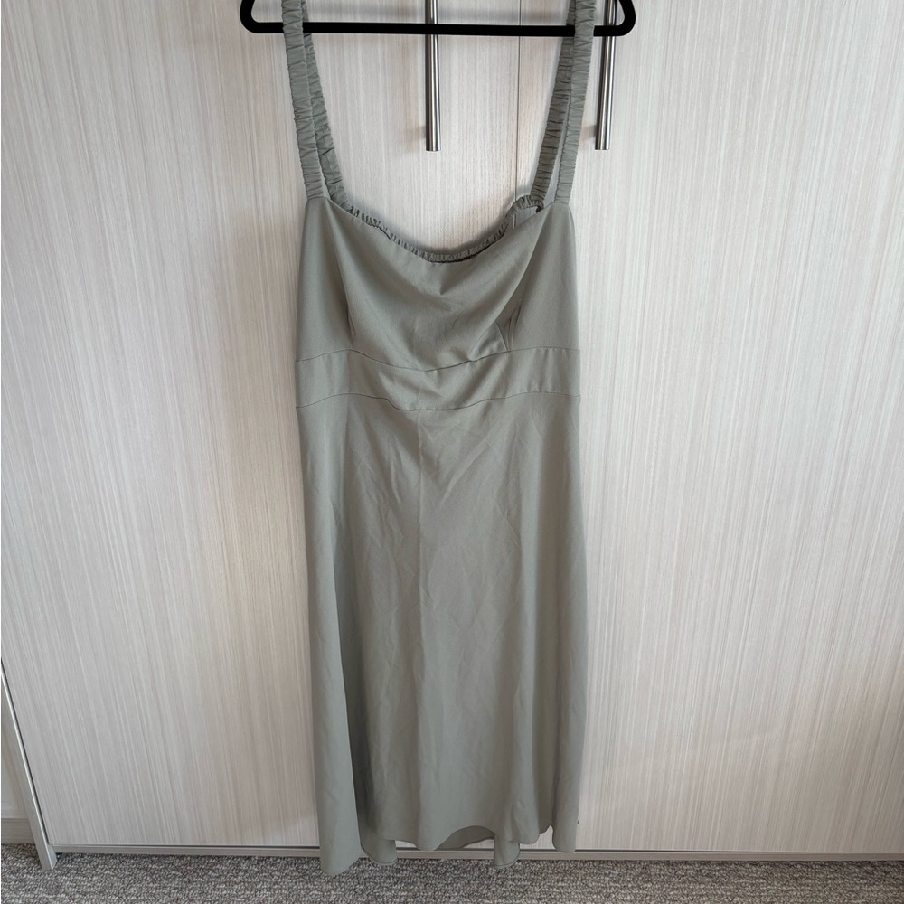 Abercrombie & Fitch Light Green Maxi Dress‎ with Tie Back Size XXLP
